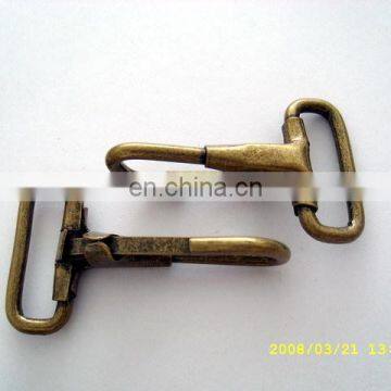 Non-Swivel Metal Wire Loop Spring Hooks: For 3/4" Straps