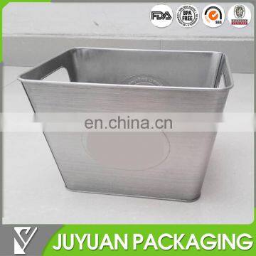 New products rectangle shape galvanized tin ice bucket wholesale