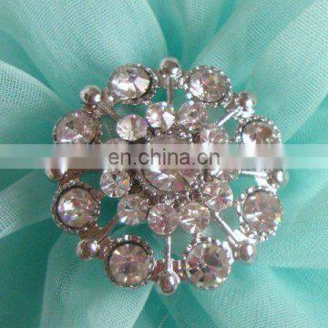 2013 new fashion rhinestone round flower button invitation card button garment accessory