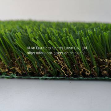 High Dtex of Yarn Artificial Turf With 4 Tones,U Shape Synthetic Grass photo-2