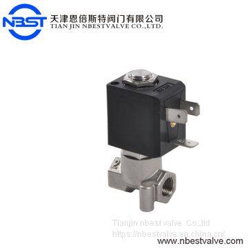 Port Size 1/8'' high pressure high temperature coffee machine solenoid valve