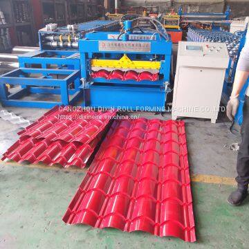 Color Steel Glazed Tile Forming Machine Glazed Tile Roll Forming Machine Metal Sheet Roll Forming Machine photo-2