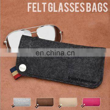 Red Color Glasses Display Bag Sunglasses Storage Organizer Felt Eyewear Pouch photo-3