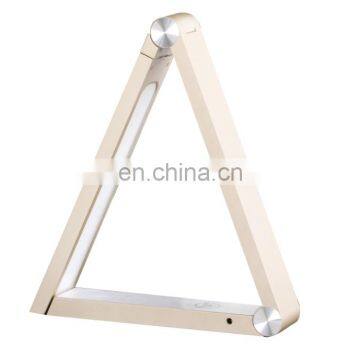 MESUN Треугольный дизайнерский диммируемый светодиодный настольный светильник с беспроводной зарядкой для дропшиппинга photo-4