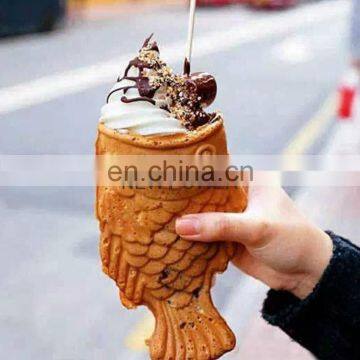 Korean Ice Cream Open Fish Waffle Machine for Sale