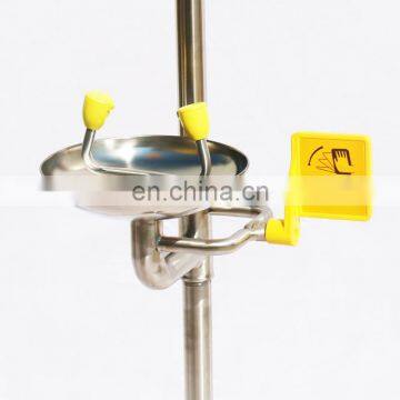 Factory Price Emergency safety shower & eye wash with foot pedal and ISO9000 Certificate