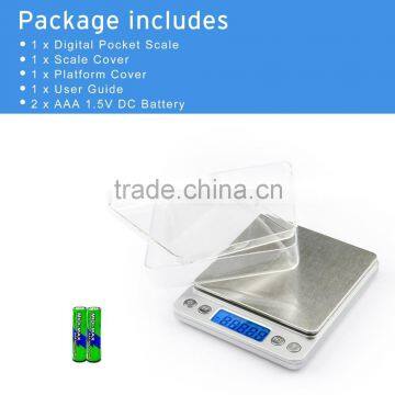 500g Digital Pocket Kitchen Scale, Stainless Steel, Backlit Display, 0.001oz Resolution photo-6