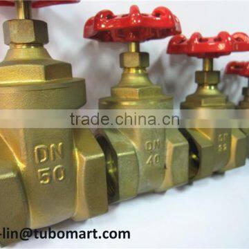 brass gate valve with brass stem and steel handle of high quality and good price