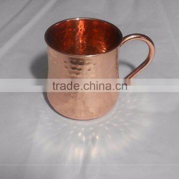 Manufacturer of 2016 New Design 16 Oz Hammered Copper Moscow Mule Mug With Copper Handle