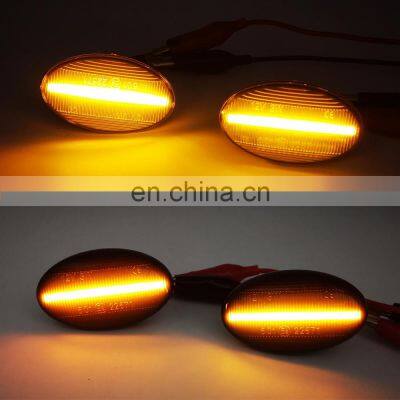 2PCS LED Car Side Marker Lights Repeater Signal Lights For Mercedes Benz Smart W450 W452 A-Class W168 Vito W639 W447 W415