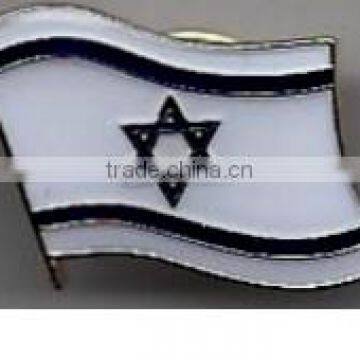 Custom quality cloisonne novelty gift Israel World Flag Lapel Pin