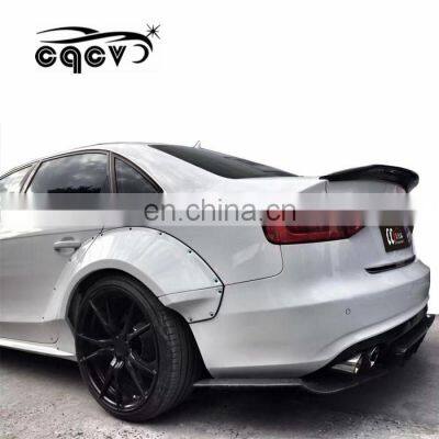 Beautiful Carbon Fiber CQCV Style Body Kit for Audi A4 Front Lip Rear Lip Side Skirts Wide Fender With Assembly Accessories photo-5