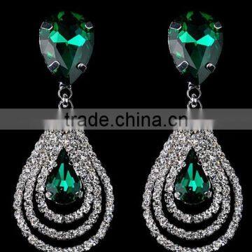 Crystal Rhinestone Earring Aretes Para Mujer Novia Shinny Luxury With Best Price Chicas Muchachas photo-2