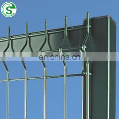 Pvc coated 3d triangle folding welded wire mesh anti rust fence