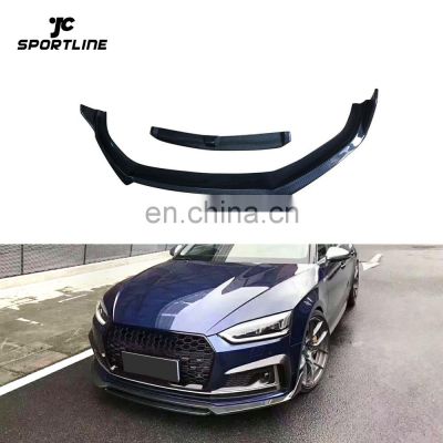 Facelift S5 Carbon Fiber Front Diffuser Lip for Audi S5 B9 A5 SLINE 2017 2018 2019