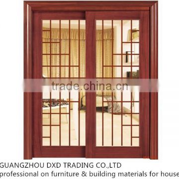 2014 modern design wooden glass interior door