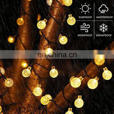 Waterproof Solar Powered Patio Lights Outdoor 2.5cm 1.8cm Ball Globe Led Bunch Lights photo-5