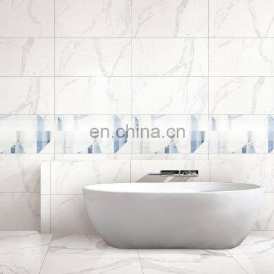 2020 new design 7.5mm thick 400x800 with decoration porcelain floor and wall tile ceramic tile for kitchen bathroom JM481003D