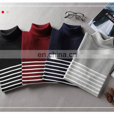 Factory Direct Sale Fashion Pullover Fashion Men's Turtleneck Sweater photo-3
