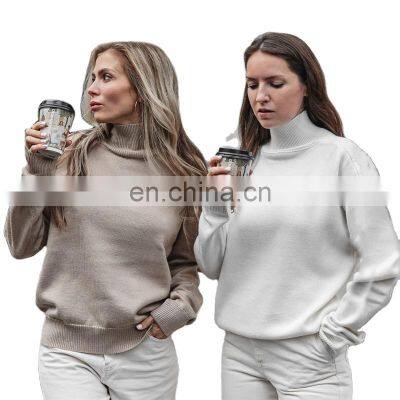 Factory Outlet Christmas Autumn Winter Women's Fashion All-match Warm Sweater Green Pullover Knitted Top