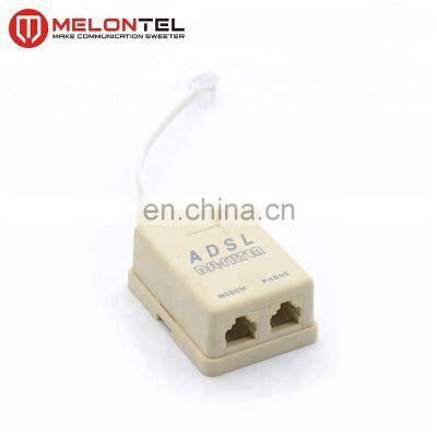 MT-5701 2 pin RJ11 splitter 2 port splitter with rj11 tail