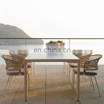 Rattan Wicker Furniture Waterproof Mesas Plegables Outdoor Tables Garden Sets