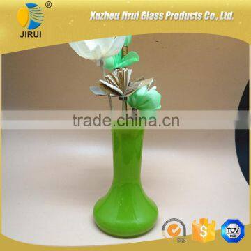 Simple clear glass vase for home decoration