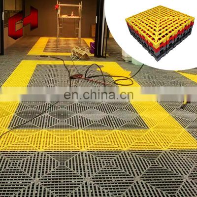 50Mm Strong Modular Honeycomb Grating Car Washing Basketball Court Tiles Return Air Grille Grid Floor For Shop Floor