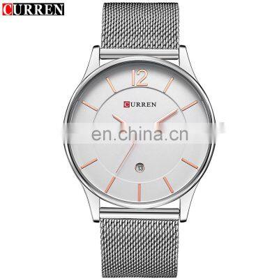 New Curren 8231 Men's Calendar Watches Ultra Thin Man Quartz Watch
