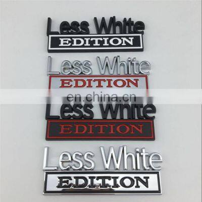 3D Zinc Alloy Custom Gelatin Sponge Body Decoration Car Badge