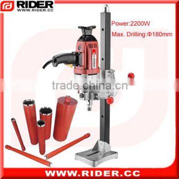 2200w 180mm core drilling machine used for sale concrete drill bits