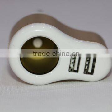 Multi Car Adapter New Design 12V Car Cigar Lighter Adapter With Two USB Output With English Retail Box photo-6