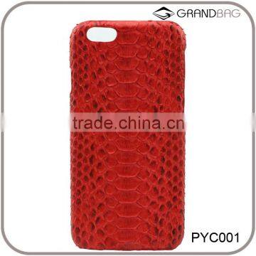 Luxury exotic skin python leather case for iphone 6s plus with customed logo