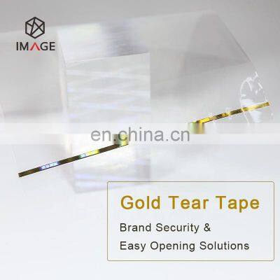 Hologram Security Gold Tear Tape, Tear Off Tape for Cigarette/Tobacco Packaging photo-2