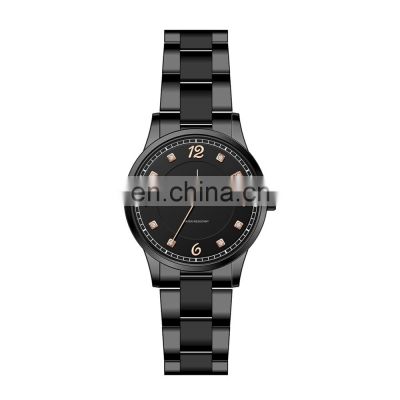 SHENGKE Classic Watch For Women Handwatch Diamond Dial Quartz Wristwatch Calendar Watch Beauty Lady Black Classic Watches