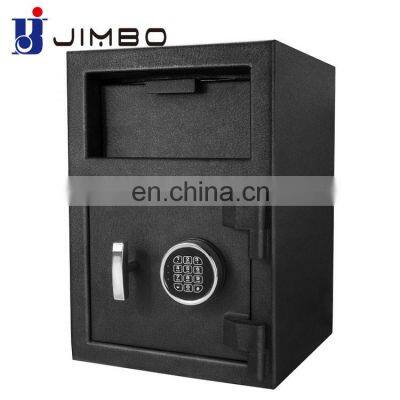 Jimbo steel money front loading lock keyed depository safe