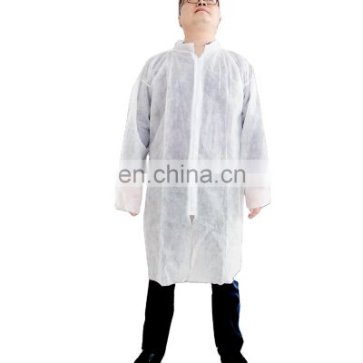 Disposable Snap Closure Lab Coat Disposable Medical Lab Coat for Men doctor hospital lab coat