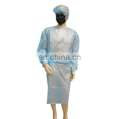 Tested reports available AAMI PB70  LEVEL 2 isolation gowns disposable gown