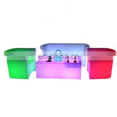 Outdoor Led Furniture Bar Stool Tables Living Room Sofas Curved Sofa Set Led photo-3