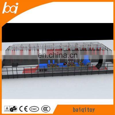 Low Price Kids Indoor Trampoline Park,jumping Bed Foam Pit and Obstacle Course American Ninja Warrior photo-4