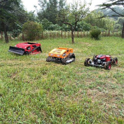 industrial remote control lawn mower, China remote control tracked mower price, rc mower for sale