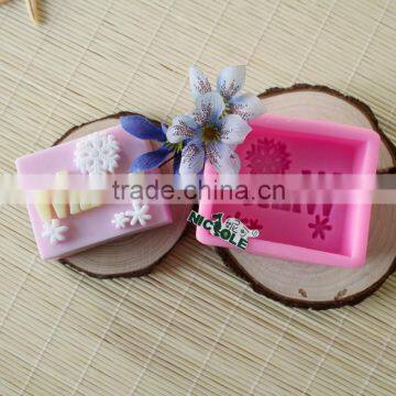 Hot Sale Reusable Handmade Winter Silicone Soap Mold
