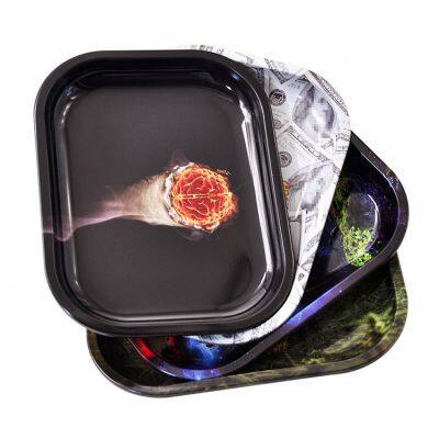 Hot Sale Custom Printed Logo Cigarette Arl Cool Design Tin Custom Logo China Cigar Skull Ashtray photo-4