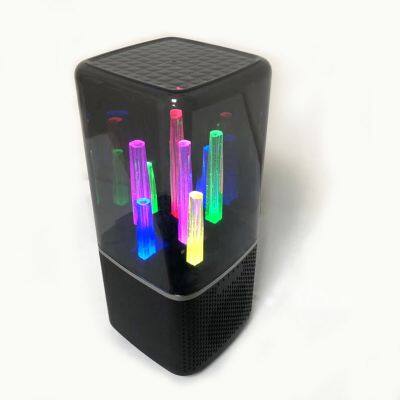 Outdoor Loudspeaker OEM 8 modes RGB LED light Wireless Strong Bass Portable TWS Bluetooth Speaker