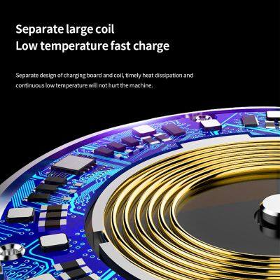 Transparent Desk Wireless Charger for Iphone Portable Charger 15W Samsung Fast Wireless Charging Universal Wireless Chargers photo-3