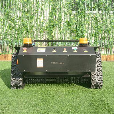 remote controlled lawn mower, China robotic slope mower price, wireless remote control lawn mower for sale