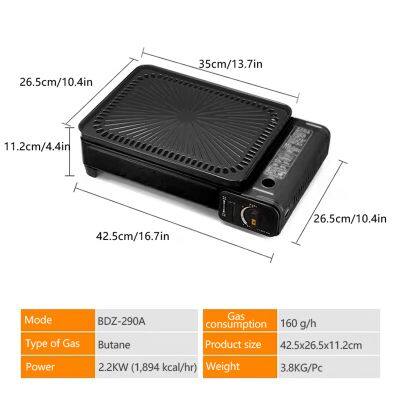 Four Colors Gas BBQ Grill Flame Anywhere Portable Gas Grill for BBQ Camping Outdoor Cooking Travel-Compact Adventure-Ready CE Certificate photo-3