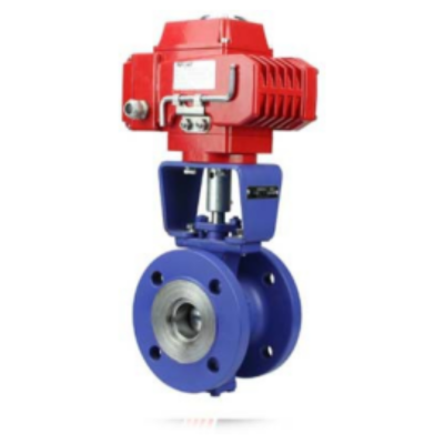V-Type Ball Valve with DN25-600mm Size Range and Flanged Connection for Industrial Automation Systems