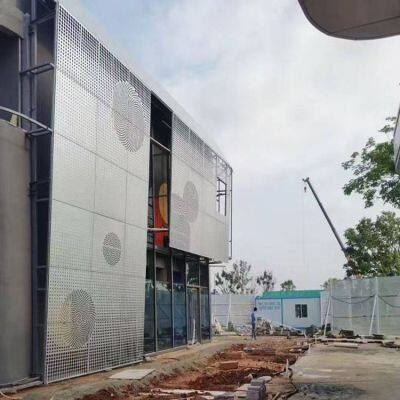 Артистическая перфорированная алюминиевая панель для наружных стен, производитель перфорированных алюминиевых одиночных панелей, Oubaid