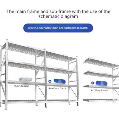 Rustproof Commercial 201 Stainless Steel Kitchen Rack | 4-Layer Adjustable Food Storage Shelving Nearby-get it Tomorrow photo-4
